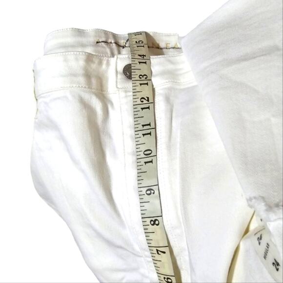 American Eagle Super Stretch White Ripped Knee Skinny Jeans Plus Size‎ 24 New - Picture 4 of 14